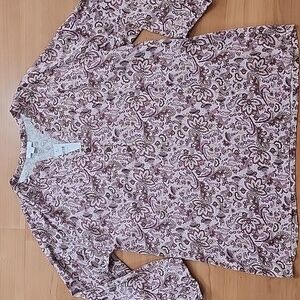 J. Jill Pure Jill Pink Paisley Boho Tunic Top New With Tags